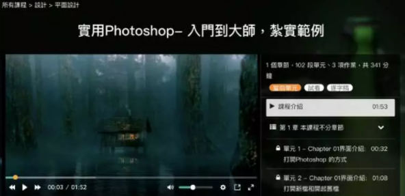 好学校-实用Photoshop入门到大师视频课程  第1张