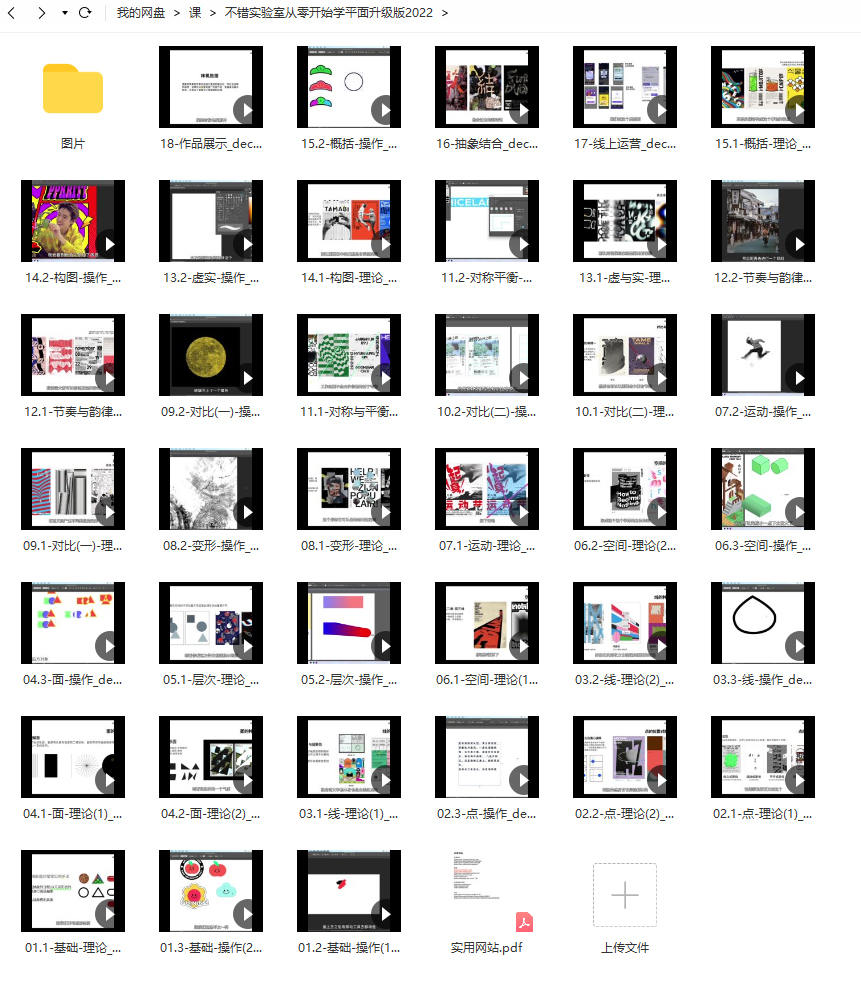 不错实验室-从零开始学平面升级版视频课程