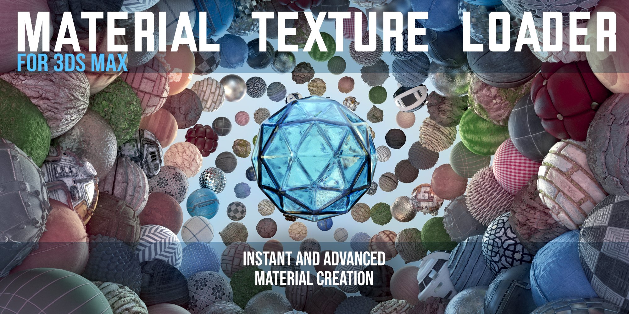 3DS MAX加载PBR材质纹理插件(Material Texture Loader v1.830)