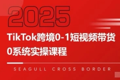 TikTok跨境0-1短视频带货(系统拆解TikTok跨境带货全链路)