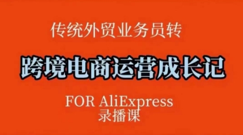 跨境电商速卖通运营课，​运营方法论+后台实操，逻辑清晰  第1张