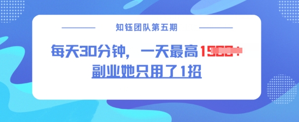 副业她只用了1招，每天30分钟，无脑二创，一天最高1.5k  第1张