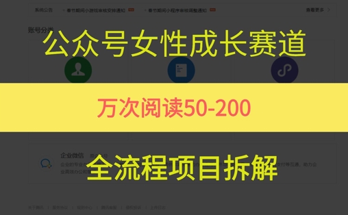 公众号女性赛道，最近爆火系列，条条作品阅读量10w+  第1张