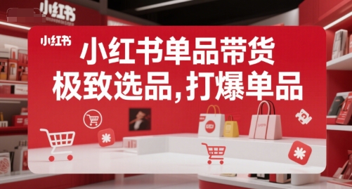 小红书单品带货，极致选品，打爆单品  第1张