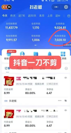 抖音短视频一刀不剪带货，不剪辑，不直播，每天发个视频，等着出单获取带货佣金  第2张