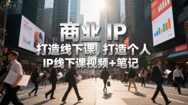 商业IP打造线下课，打造个人 IP线下课视频+笔记  第1张