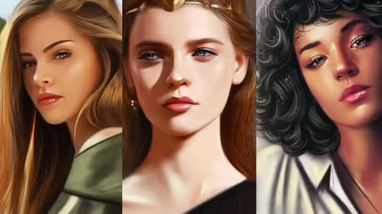 Draw Digital Portraits: Realistic Illustrations at Photoshop