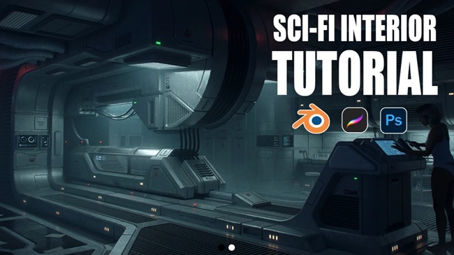 Gumroad – SCI-FI Interior Concept Art Tutorial
