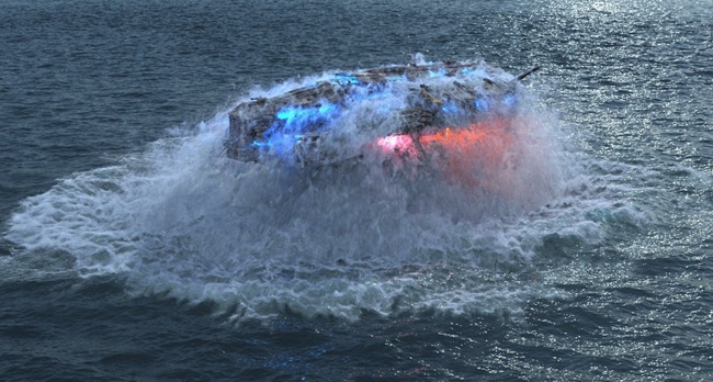Gumroad – Houdini Ocean Spaceship Rise from Underwater Scene File Walkthrough  第1张