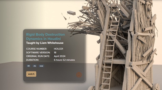 FXPHD – HOU231 – Rigid Body Destruction Dynamics in Houdini