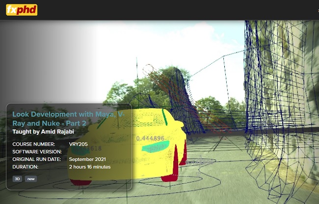 FXPHD VRY205 – Look Development with Maya, V-Ray and Nuke Part 2  第1张