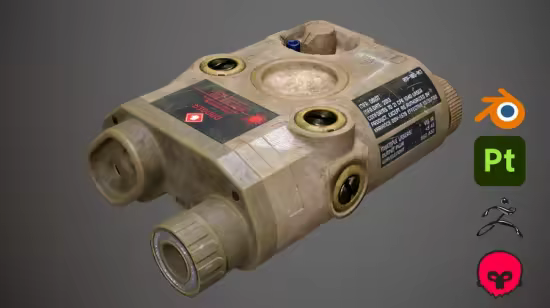 3D Laser Sight: From Modeling to Game-Ready Asset  第1张