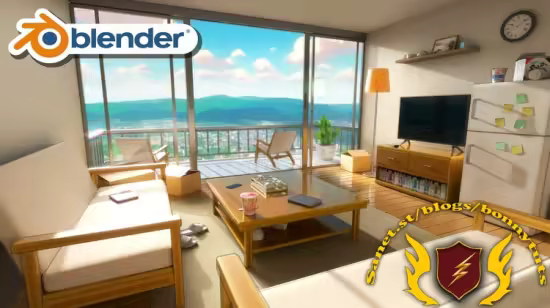 Create a Stylized Anime Room in Blender