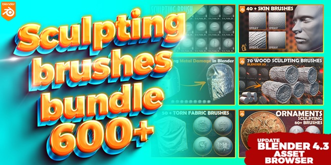 Superhive – Blender Sculpting Brushes – Asset Browser