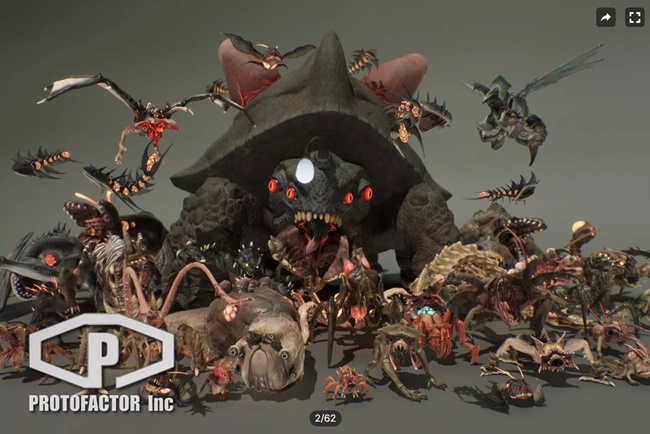 Unity Asset MONSTER FULL PACK VOL 1 and 2