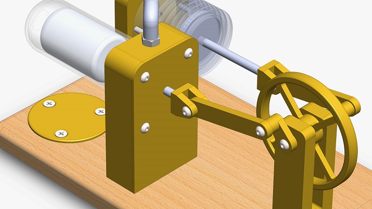 SOLIDWORKS: Designing a Stirling Engine  第1张