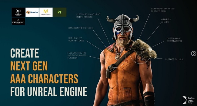 Artstation – Create Next Gen AAA Characters for Unreal Engine  第1张