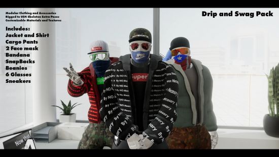 Unreal Engine Marketplace – Drip and Swag Pack (4.27)
