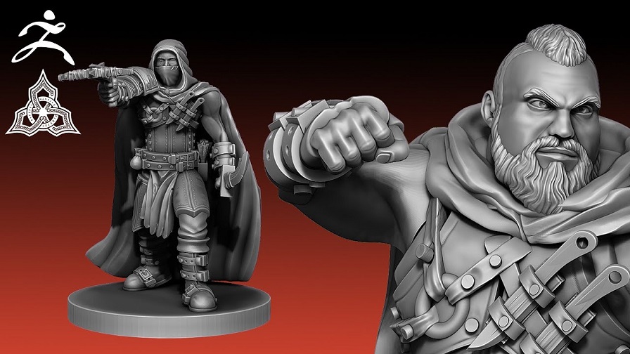 Sculpt 3D Printable Rogues With Zbrush And Autodesk Maya  第1张