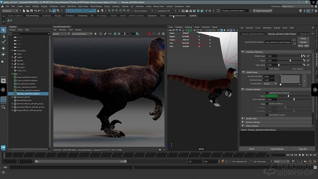 The Gnomon Workshop – Creating Creature Fur Using Xgen & Arnold  第1张