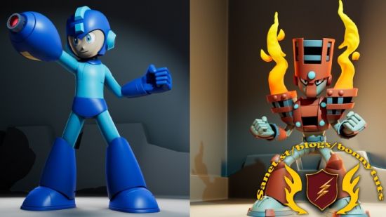 Creating Japanese Game Characters Megaman and Torch Man